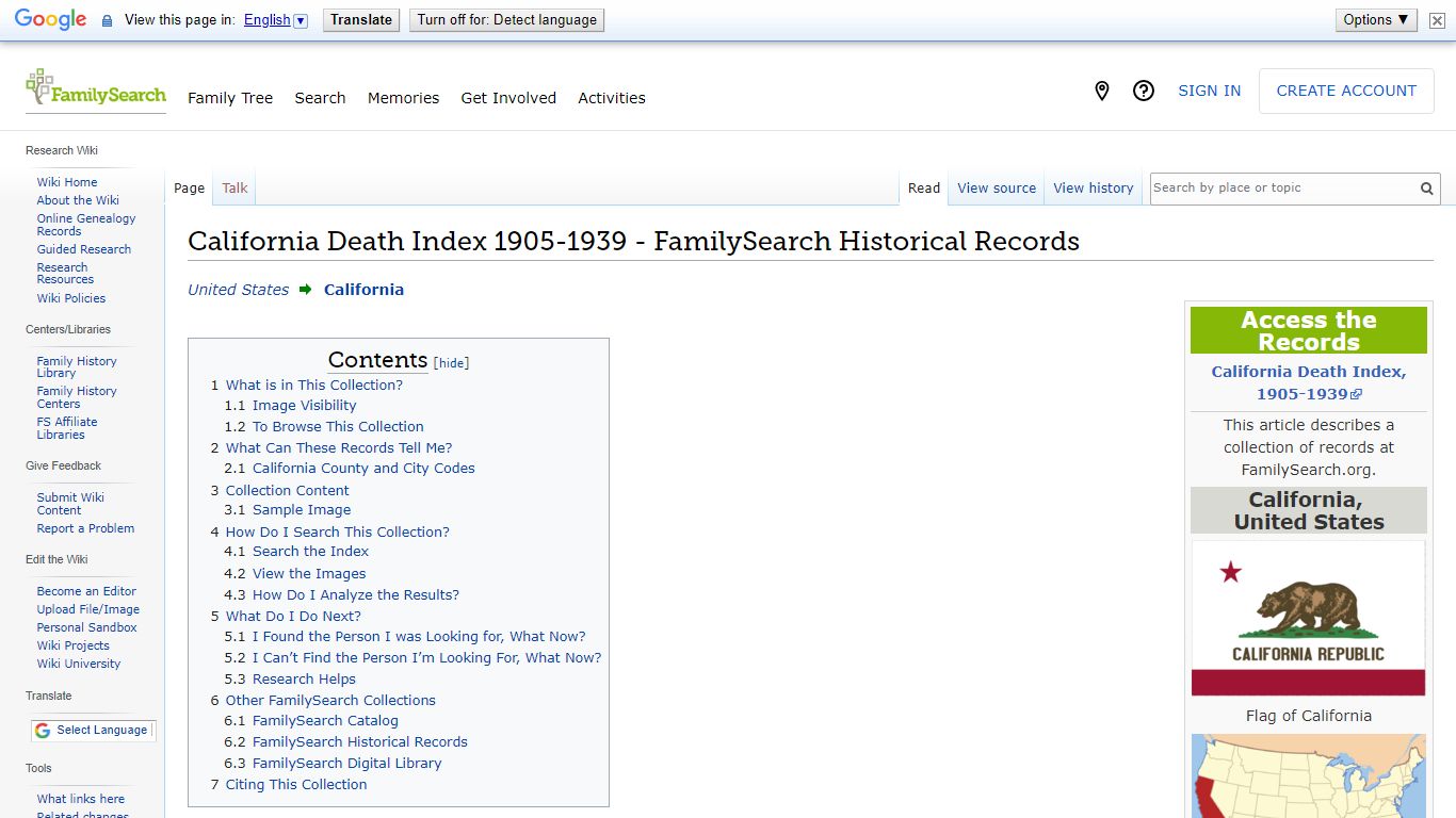 California Death Index 1905-1939 - FamilySearch Historical Records